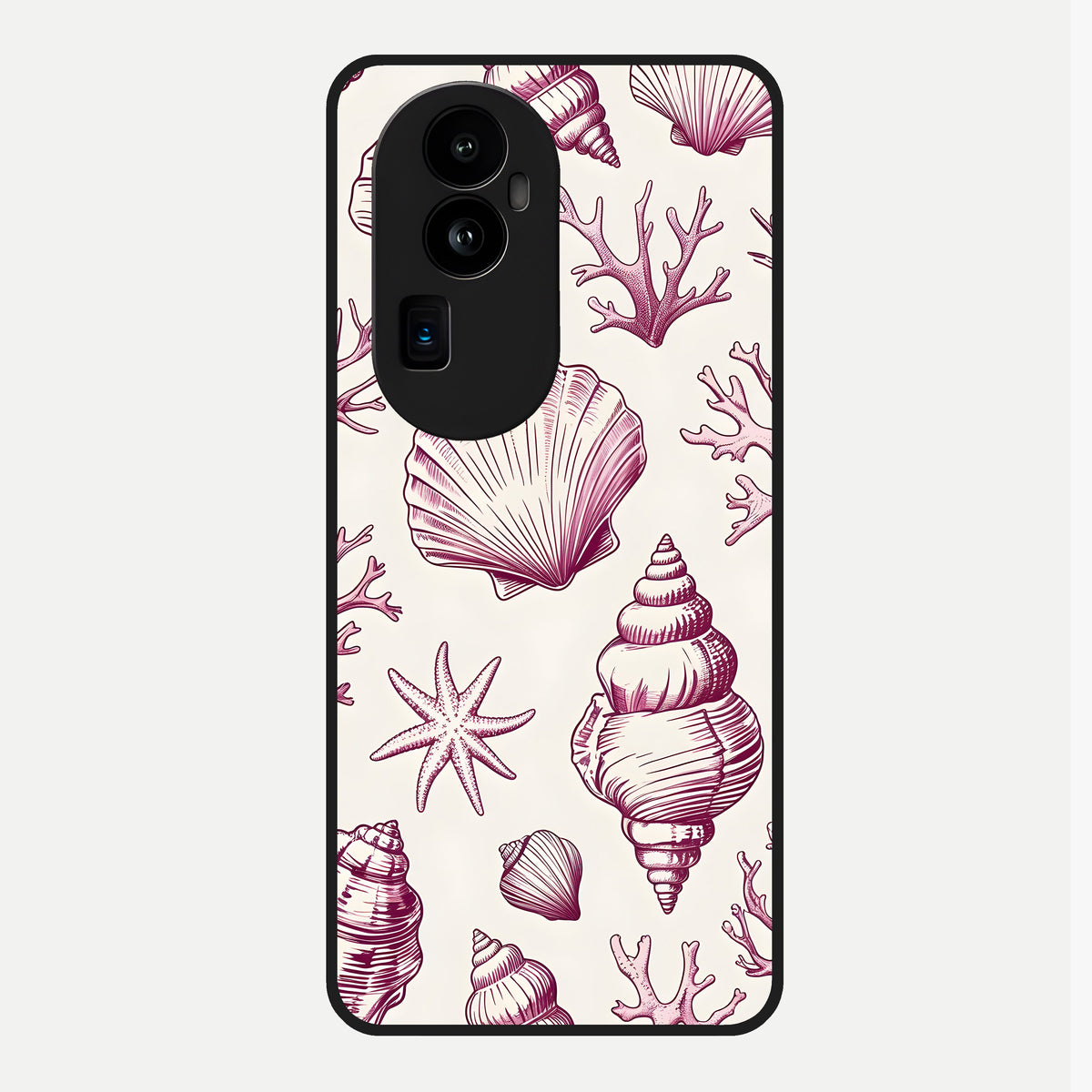  Pink Power Sparks Glass Case For Oppo Reno 10 Pro Plus back cover – full design glossy printed glass finish