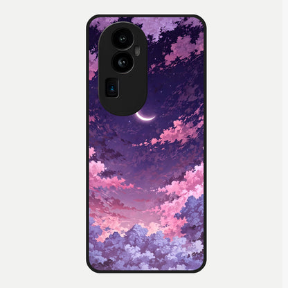  Sky Drift Clouds Glass Case For Oppo Reno 10 Pro Plus back cover – full design glossy printed glass finish