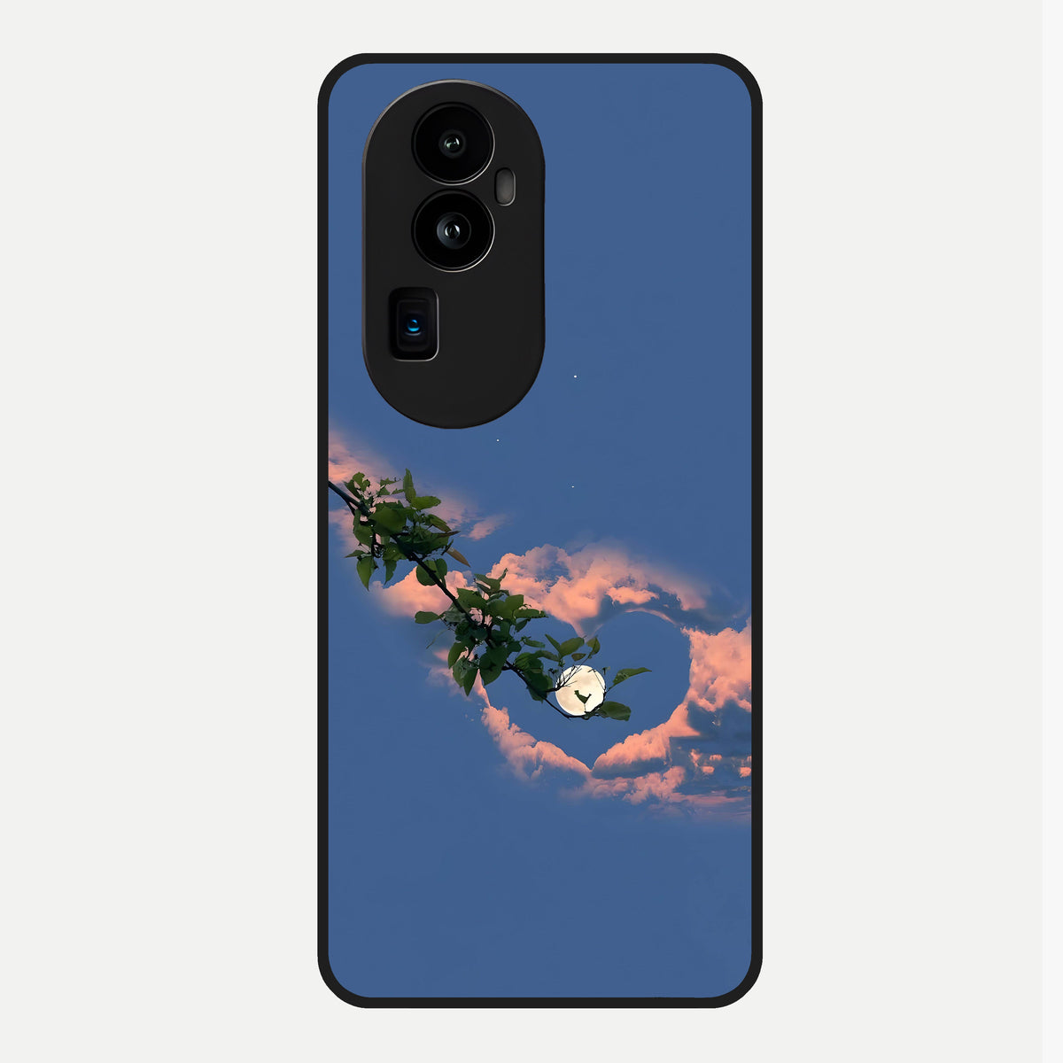  Sky Under Tree Glass Case For Oppo Reno 10 Pro Plus back cover – full design glossy printed glass finish