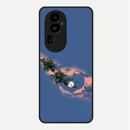  Sky Under Tree Glass Case For Oppo Reno 10 Pro Plus back cover – full design glossy printed glass finish