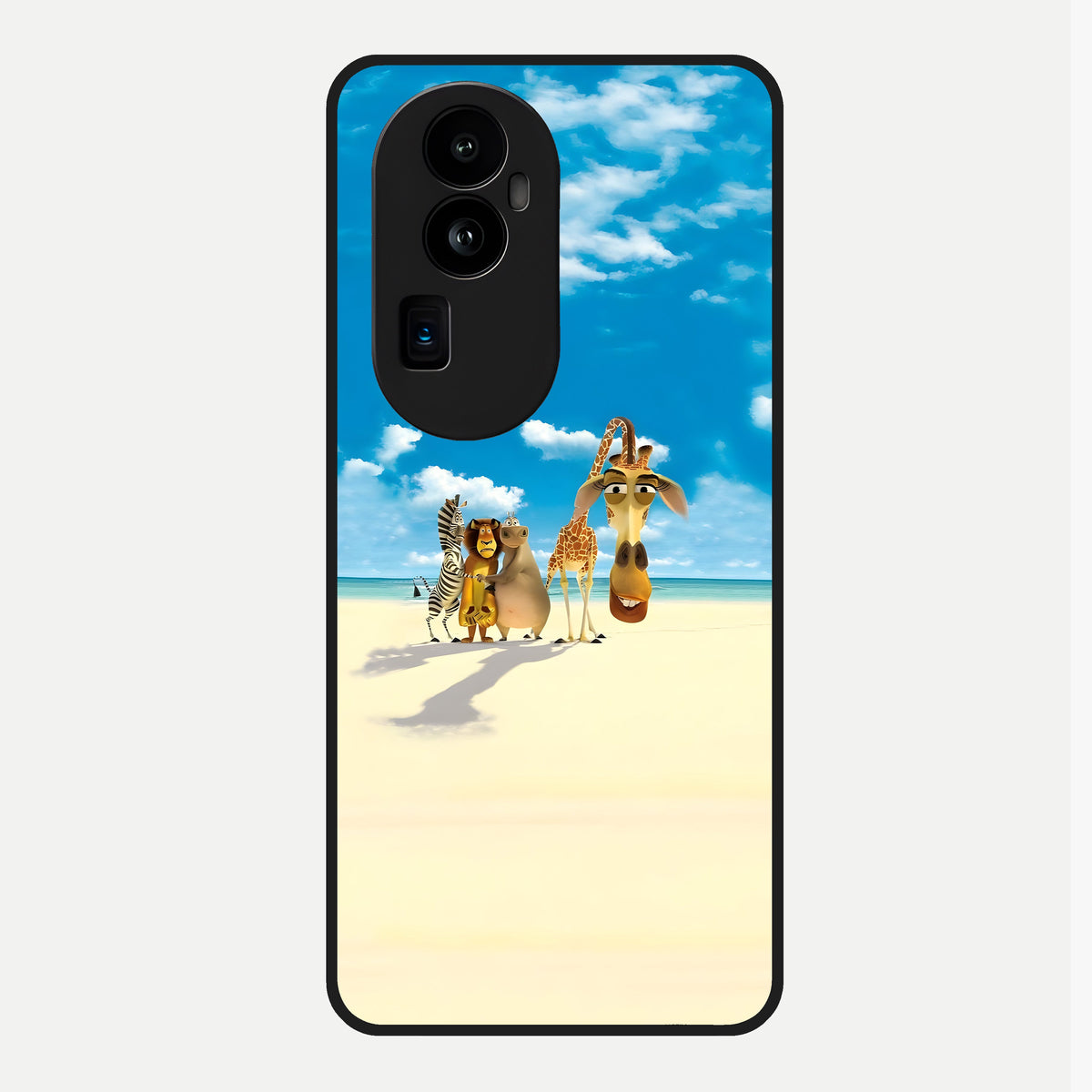  Tropical Fun Squad Glass Case For Oppo Reno 10 Pro Plus back cover – full design glossy printed glass finish