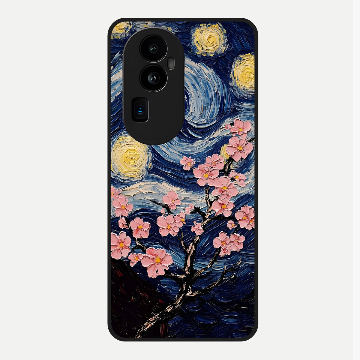  Van Gogh Scenery Glass Case For Oppo Reno 10 Pro Plus back cover – full design glossy printed glass finish