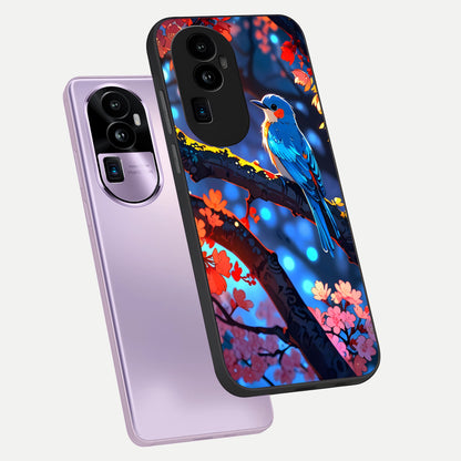  Blooming Water Drift phone case For Oppo Reno 10 Pro Plus showing premium glass back cover with detailed artwork