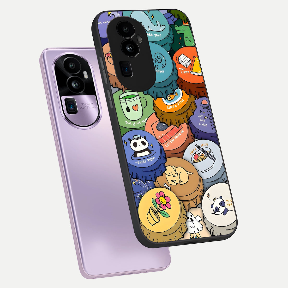  Coins Patterns phone case For Oppo Reno 10 Pro Plus showing premium glass back cover with detailed artwork