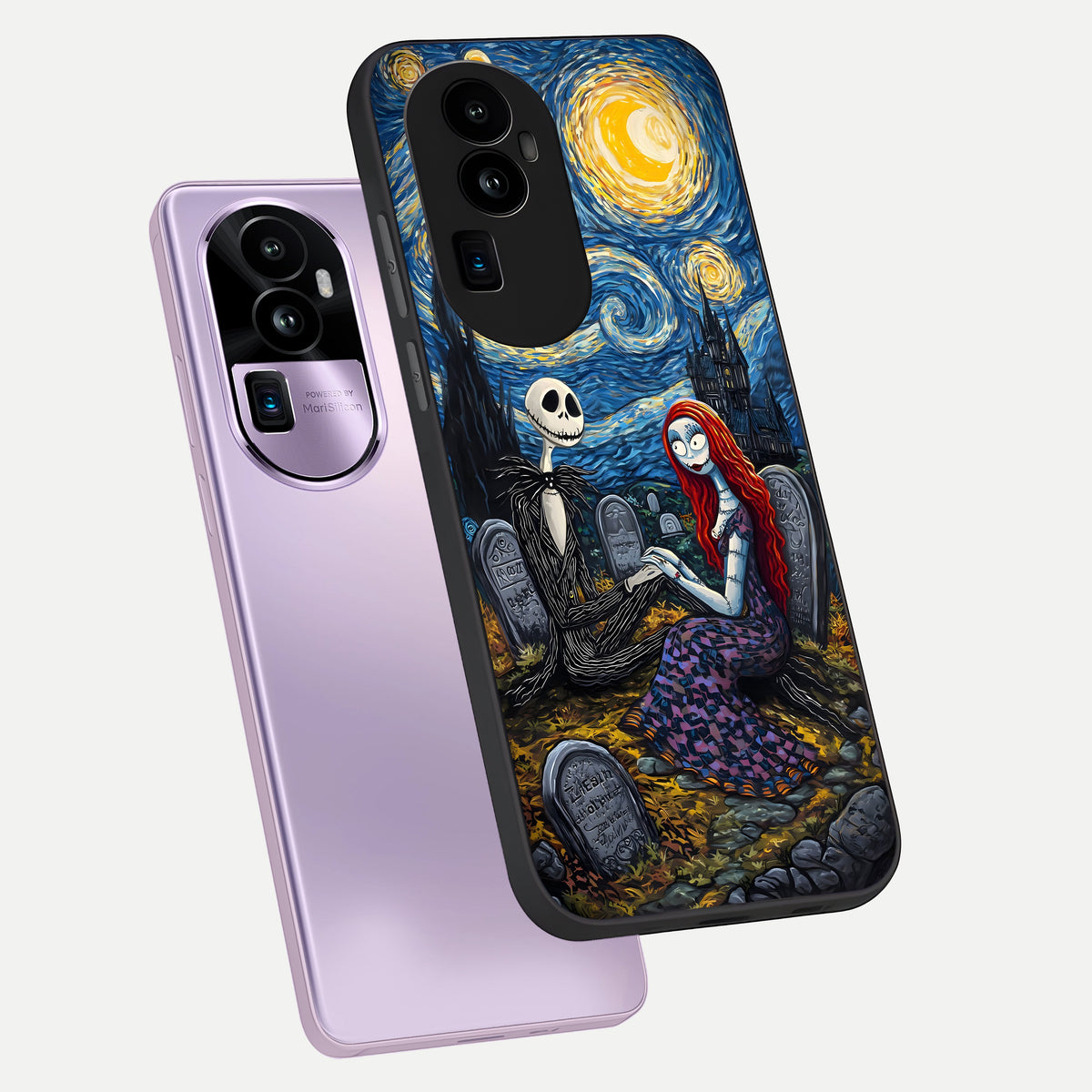  Eternal Night Love phone case For Oppo Reno 10 Pro Plus showing premium glass back cover with detailed artwork