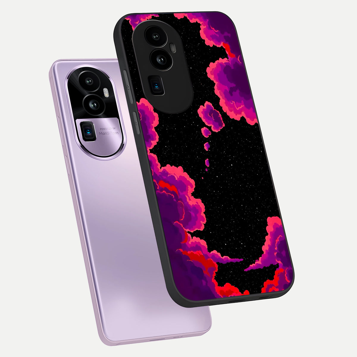  Galaxy Dream Frame phone case For Oppo Reno 10 Pro Plus showing premium glass back cover with detailed artwork