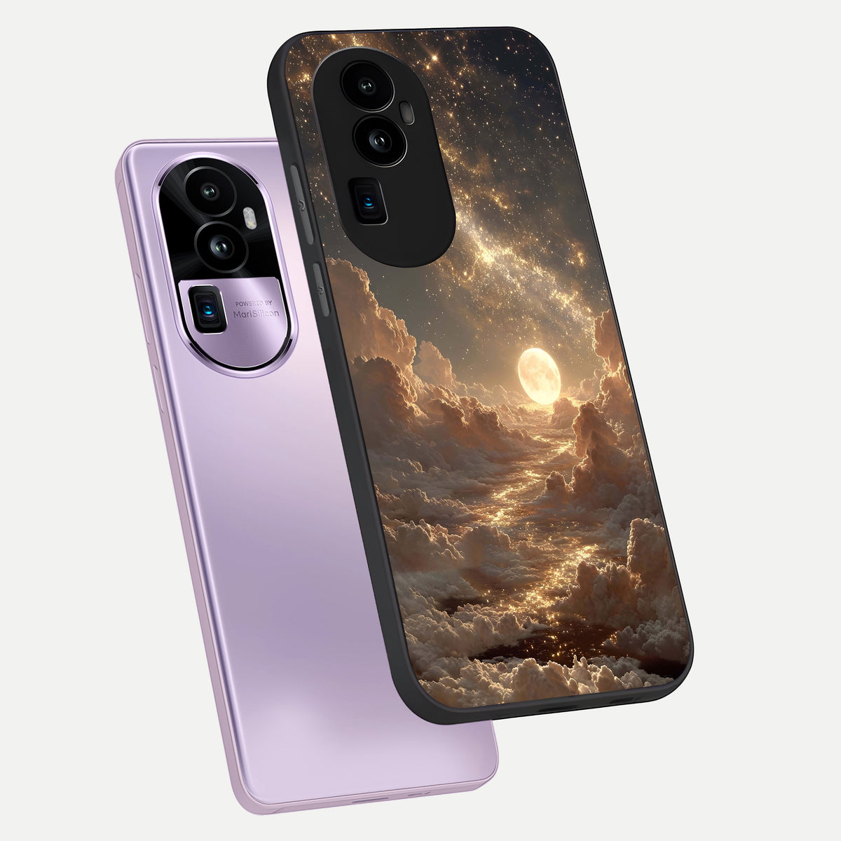  Golden Sky Dream phone case For Oppo Reno 10 Pro Plus showing premium glass back cover with detailed artwork