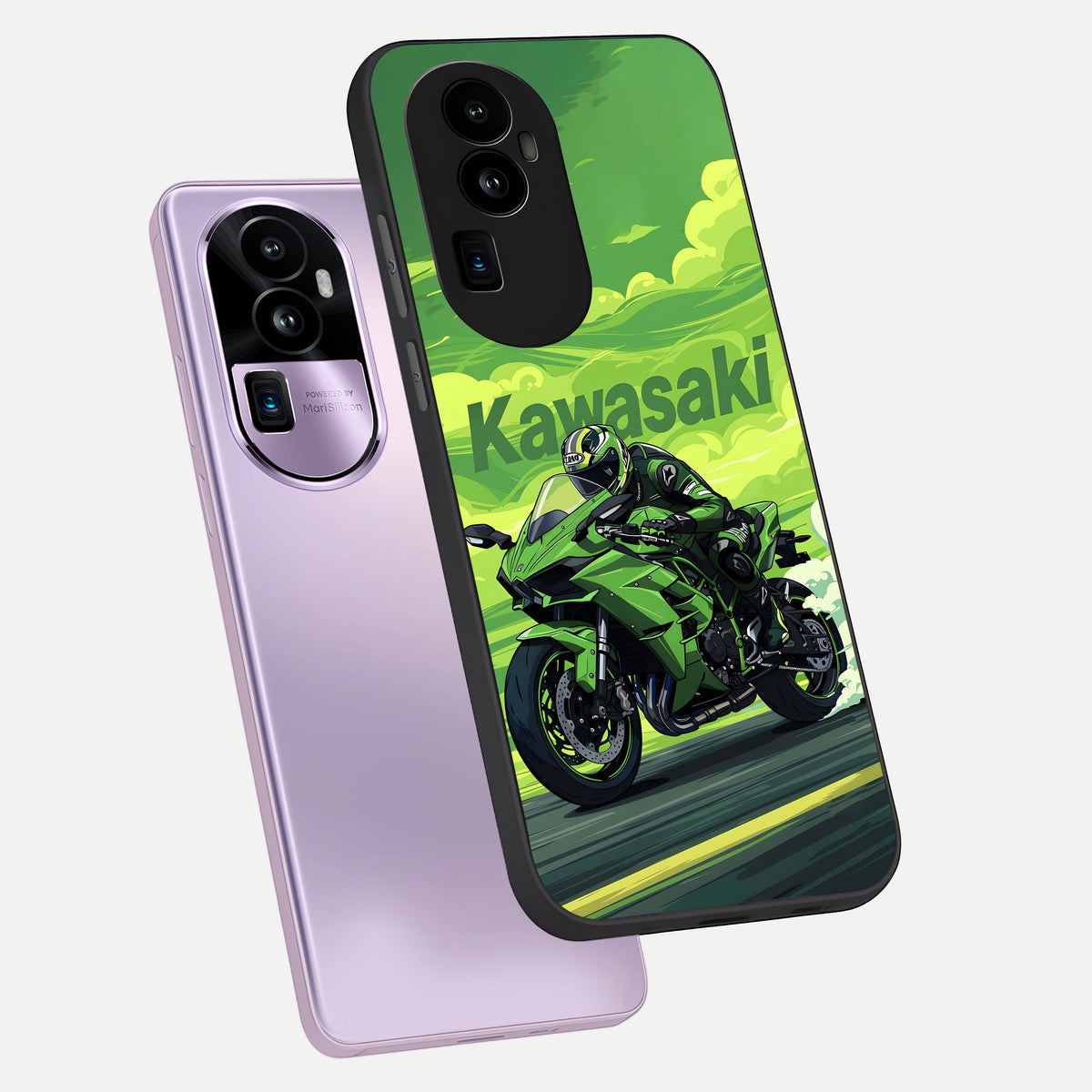  Greenery Sky phone case For Oppo Reno 10 Pro Plus showing premium glass back cover with detailed artwork
