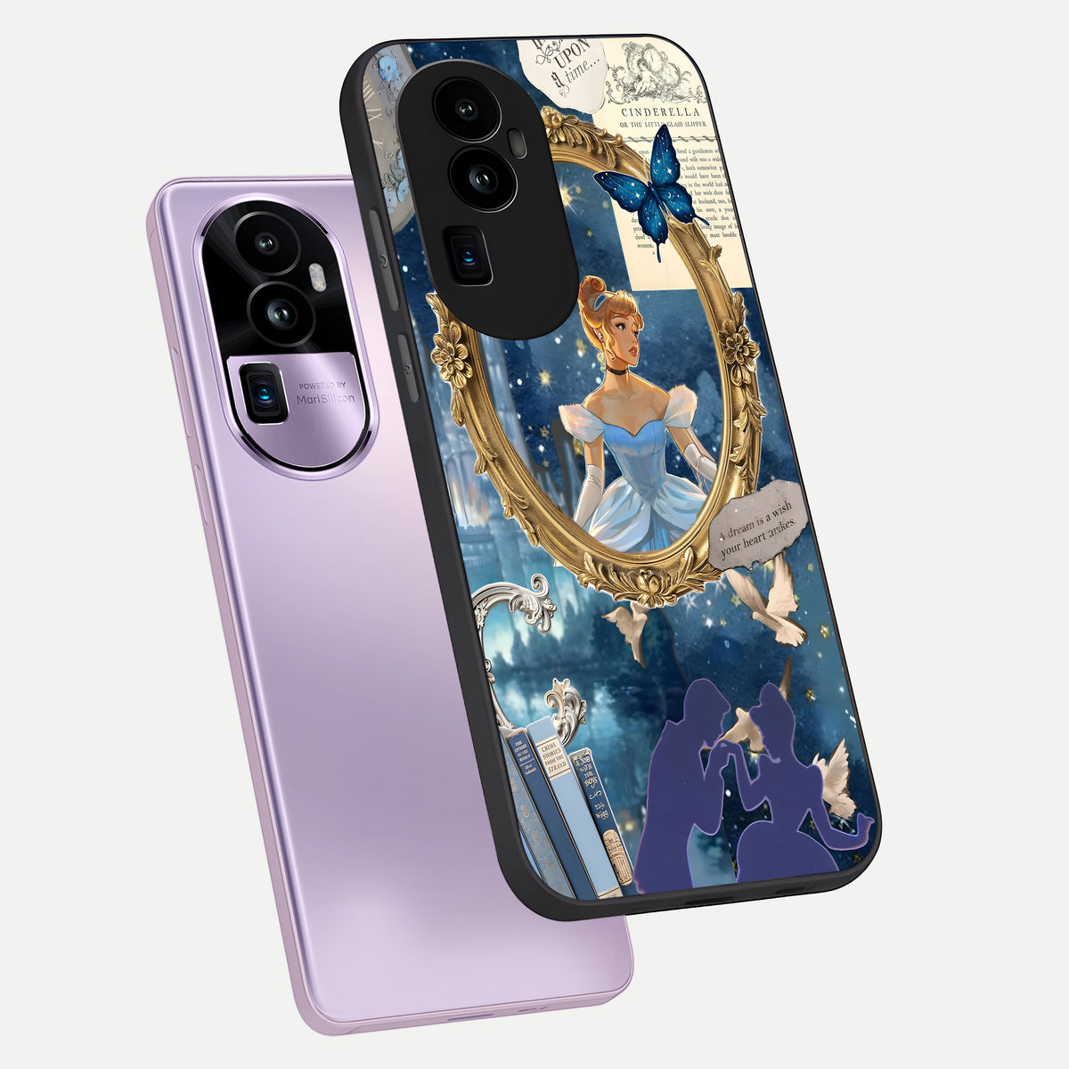  Midnight Queen phone case For Oppo Reno 10 Pro Plus showing premium glass back cover with detailed artwork