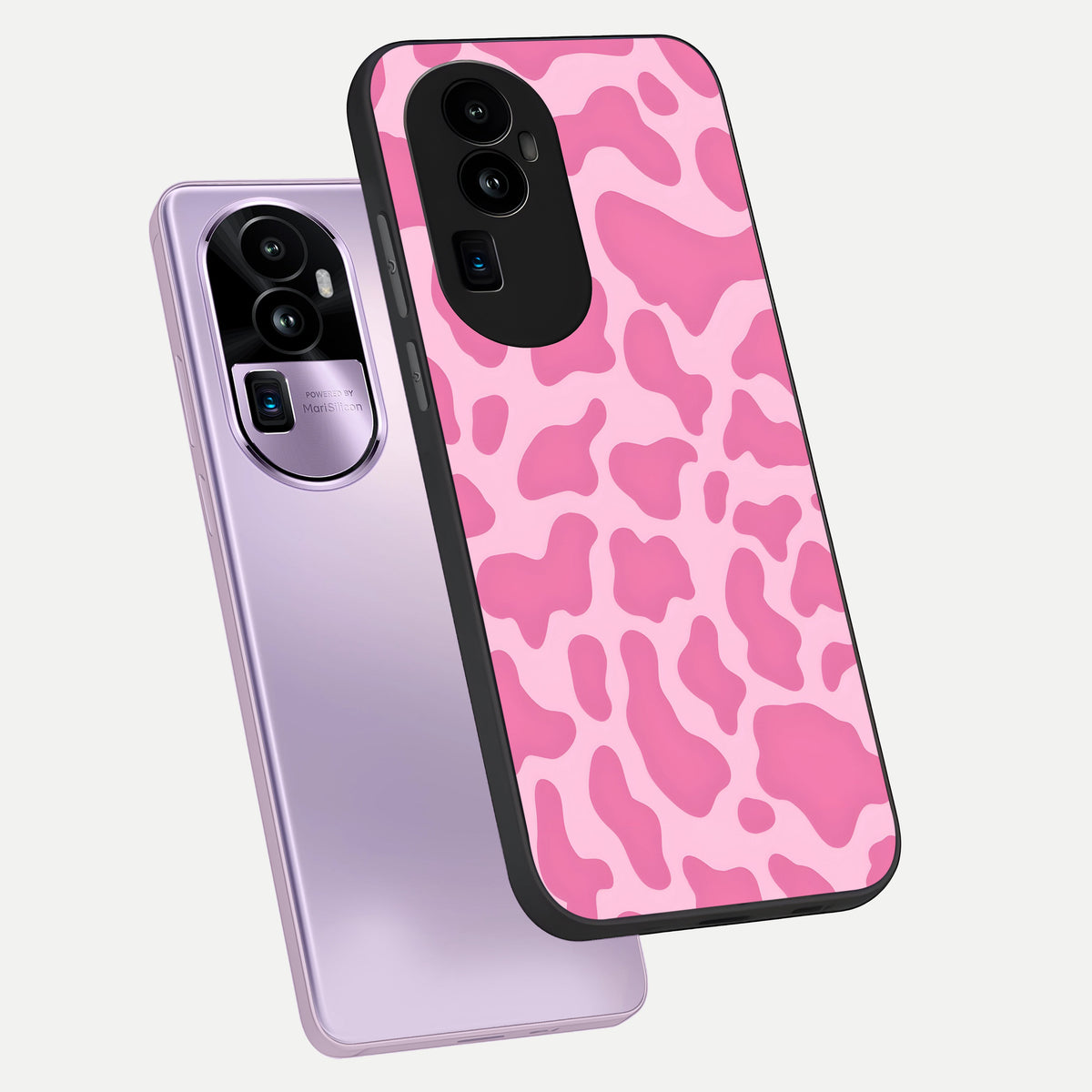  Pinkish Scenery phone case For Oppo Reno 10 Pro Plus showing premium glass back cover with detailed artwork