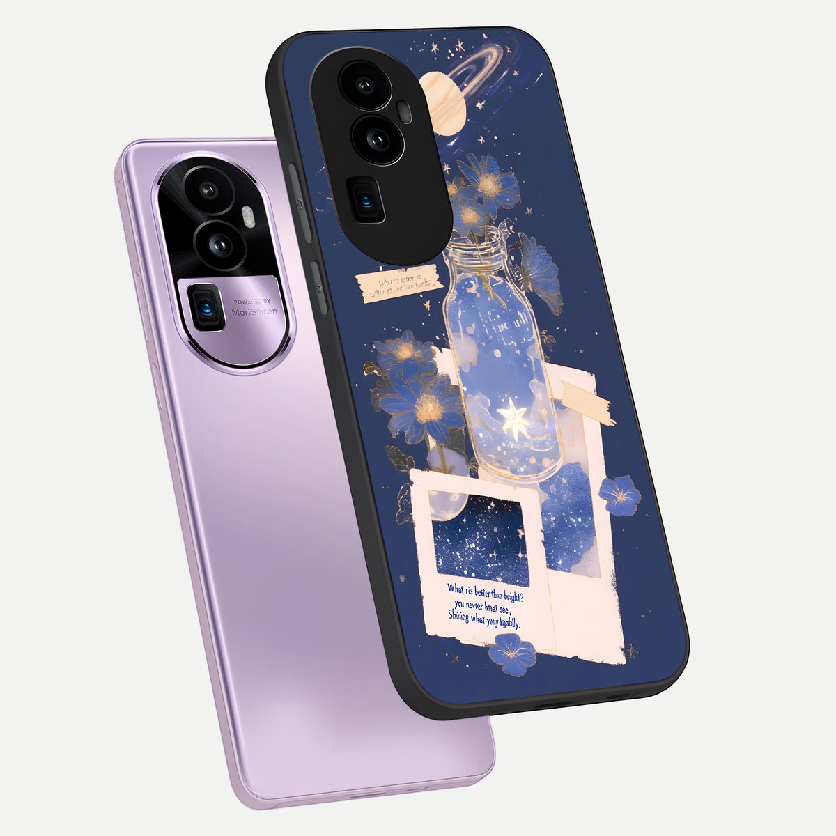  Starlit Cosmic Jar phone case For Oppo Reno 10 Pro Plus showing premium glass back cover with detailed artwork