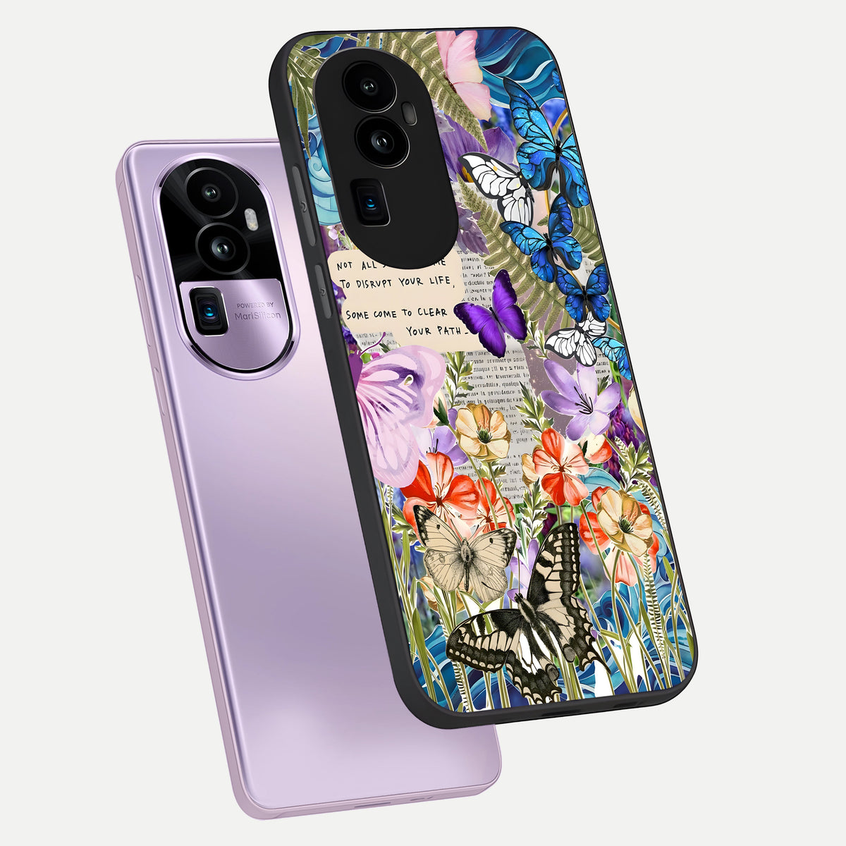  Storm Path Bloom phone case For Oppo Reno 10 Pro Plus showing premium glass back cover with detailed artwork