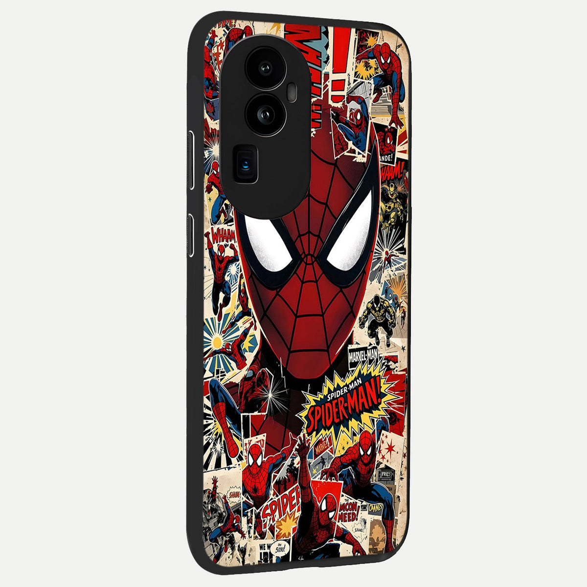  Aesthetic Wonder Spider back cover For Oppo Reno 10 Pro Plus slim fit glass case with vibrant aesthetic design