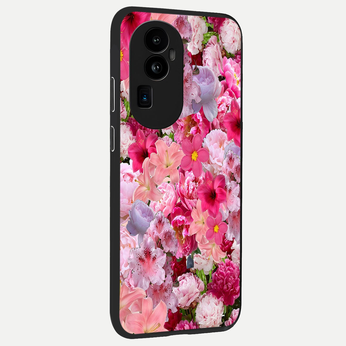  Bloom Crush Fantasy back cover For Oppo Reno 10 Pro Plus slim fit glass case with vibrant aesthetic design