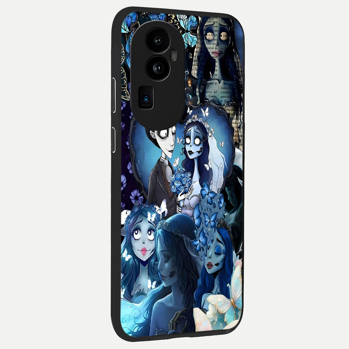  Butterfly Ghost Soul back cover For Oppo Reno 10 Pro Plus slim fit glass case with vibrant aesthetic design