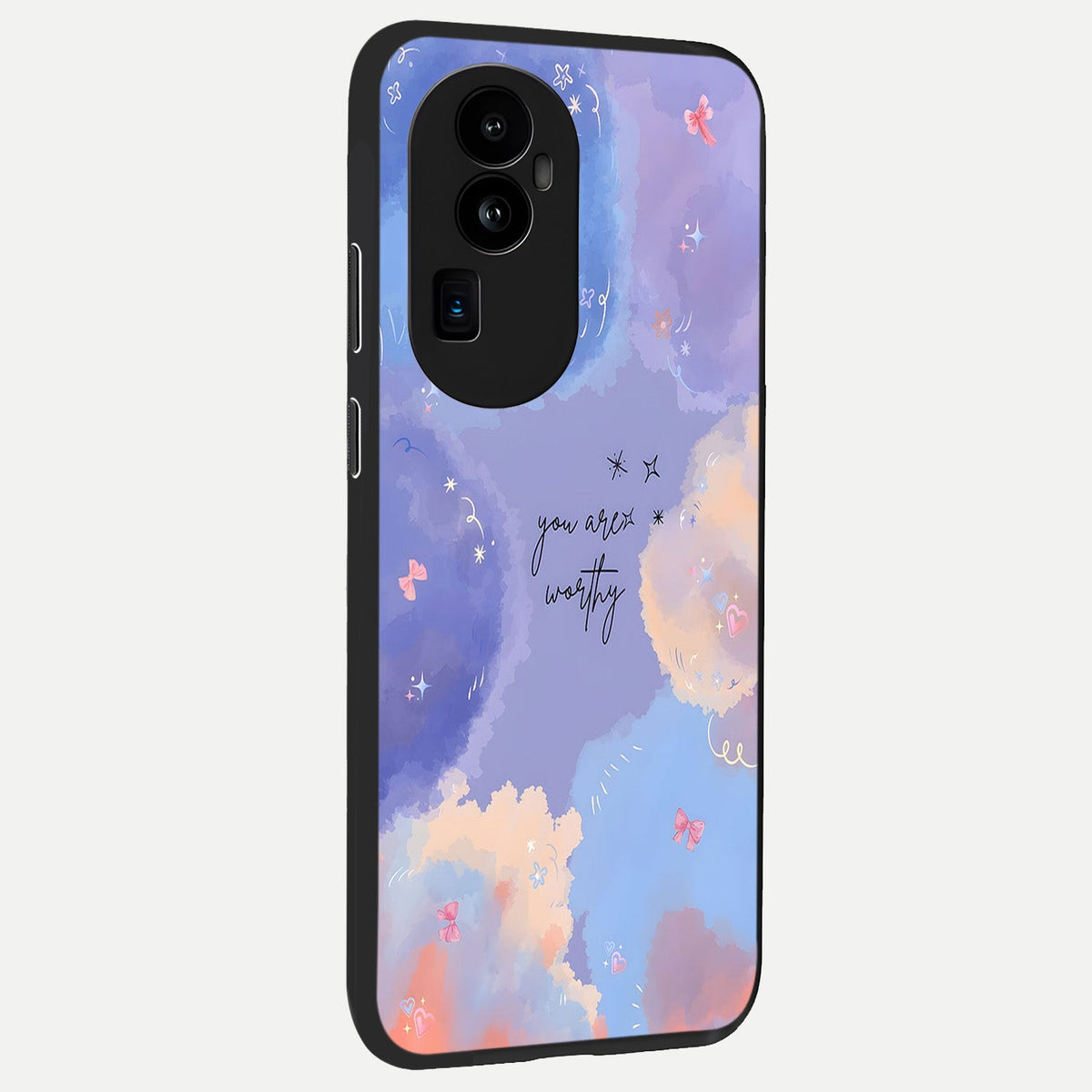  Celestial Cloud Magic back cover For Oppo Reno 10 Pro Plus slim fit glass case with vibrant aesthetic design