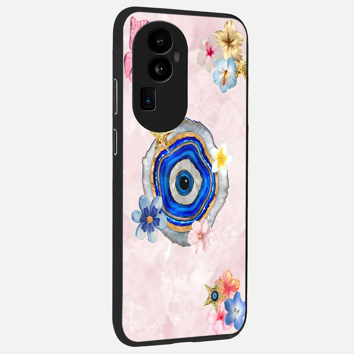  Divine Aura Bloom back cover For Oppo Reno 10 Pro Plus slim fit glass case with vibrant aesthetic design