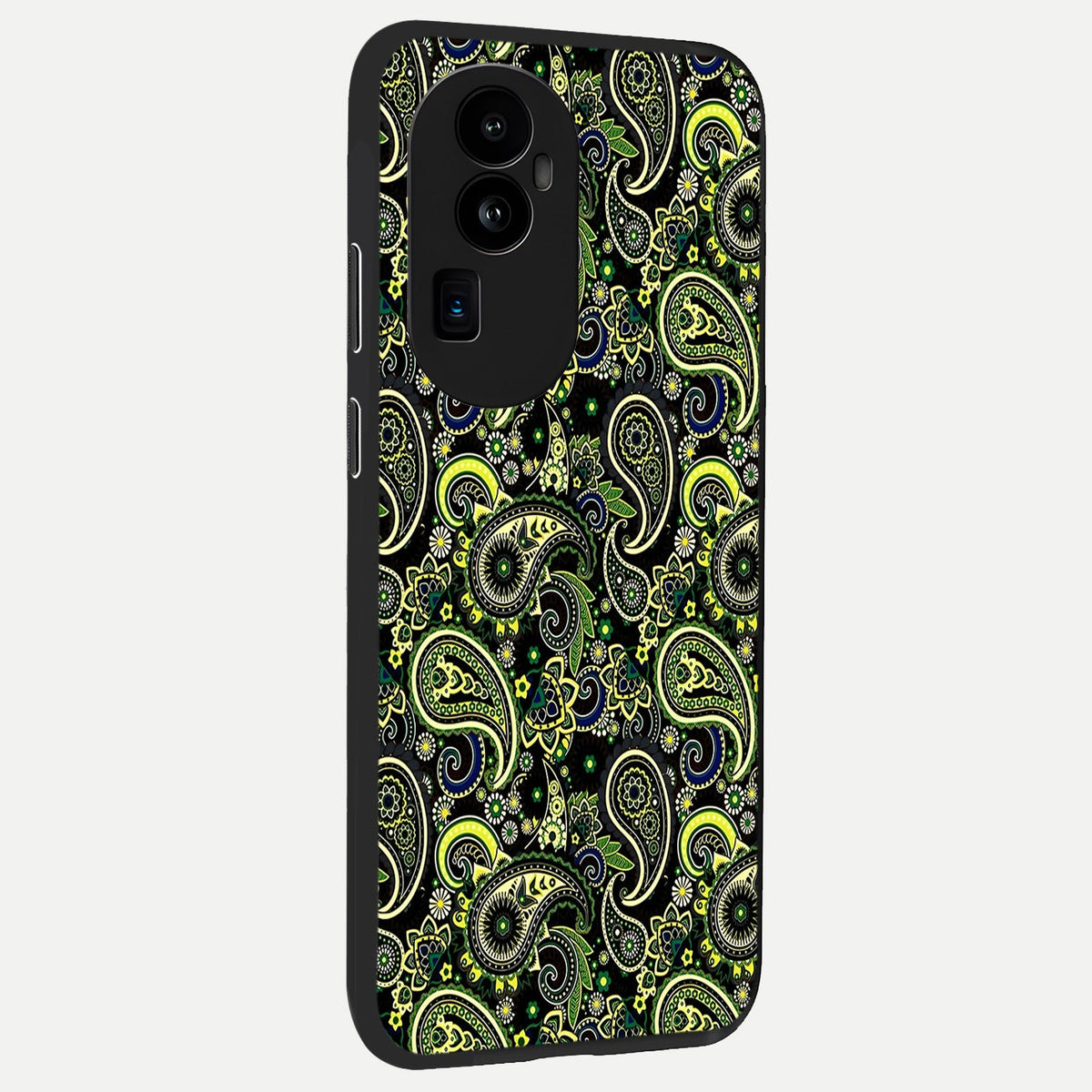  Green Lemon back cover For Oppo Reno 10 Pro Plus slim fit glass case with vibrant aesthetic design