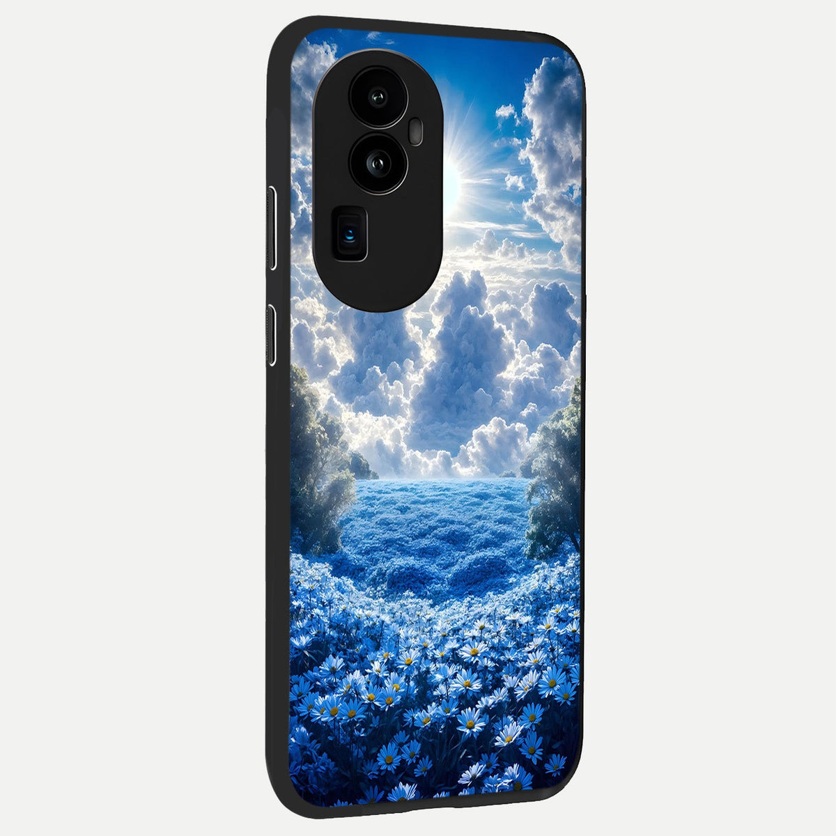  Heavenly Daisy Horizon back cover For Oppo Reno 10 Pro Plus slim fit glass case with vibrant aesthetic design