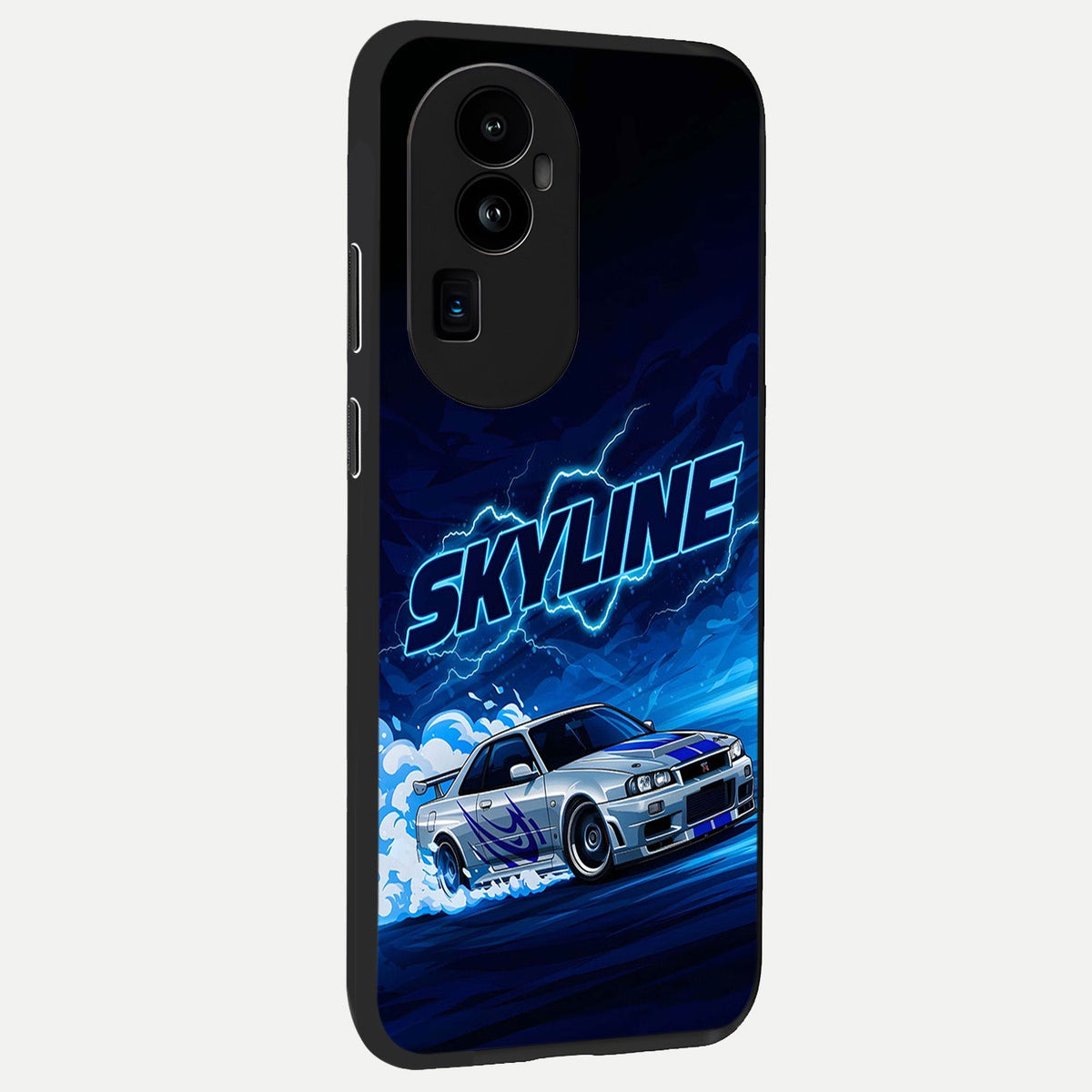  Neon Drift Beast back cover For Oppo Reno 10 Pro Plus slim fit glass case with vibrant aesthetic design