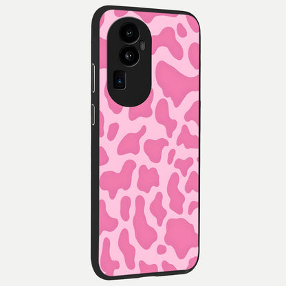  Pinkish Scenery back cover For Oppo Reno 10 Pro Plus slim fit glass case with vibrant aesthetic design