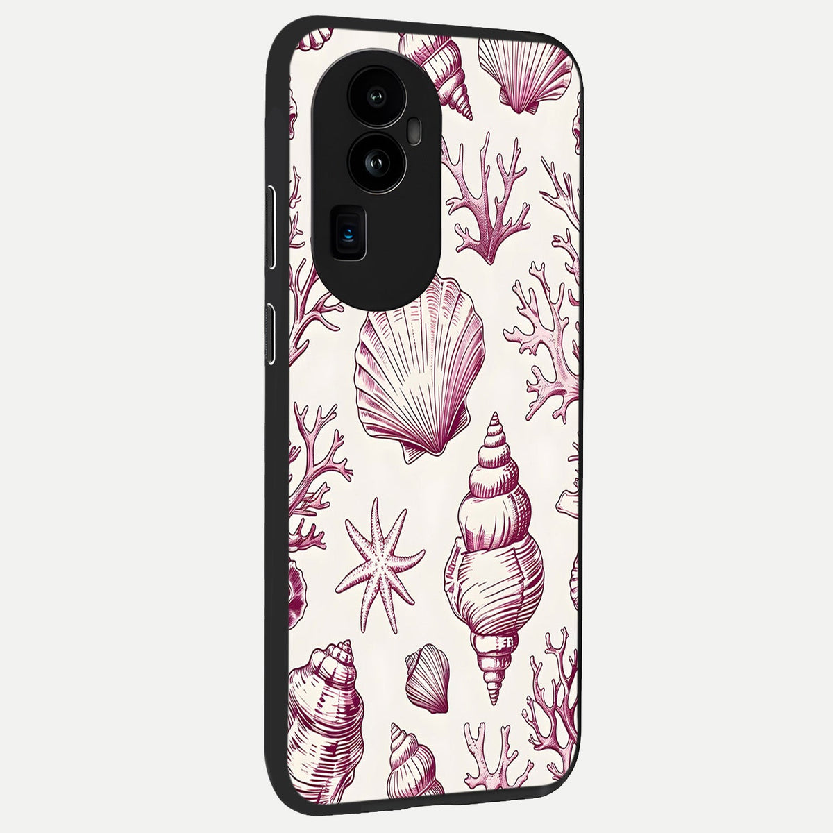  Pink Power Sparks back cover For Oppo Reno 10 Pro Plus slim fit glass case with vibrant aesthetic design