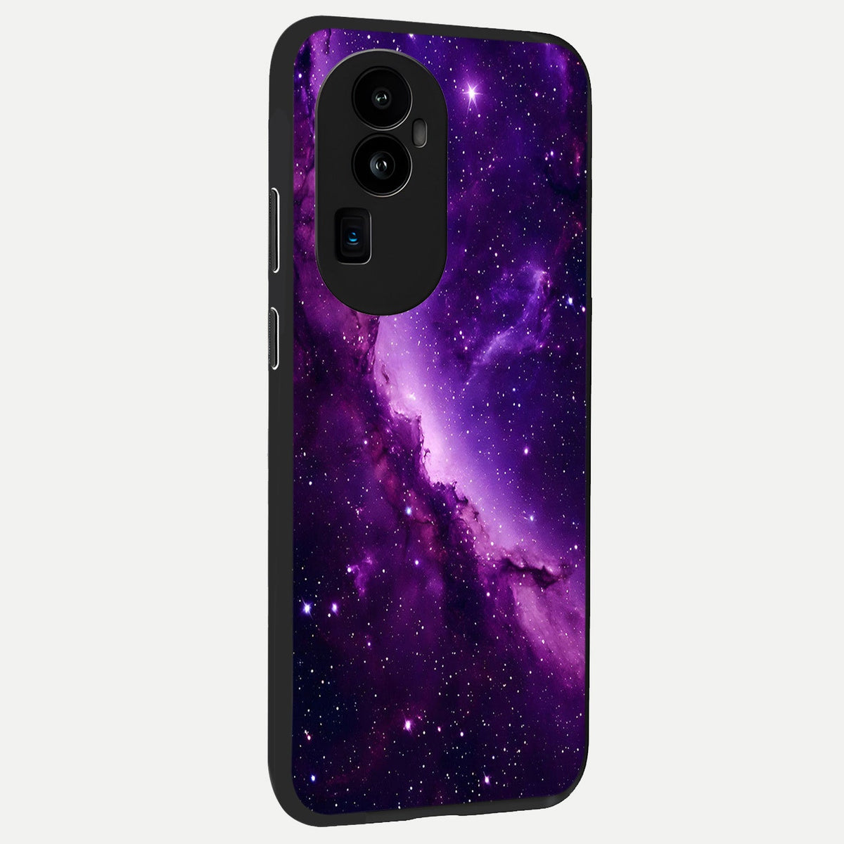  Purple Shade Sky back cover For Oppo Reno 10 Pro Plus slim fit glass case with vibrant aesthetic design
