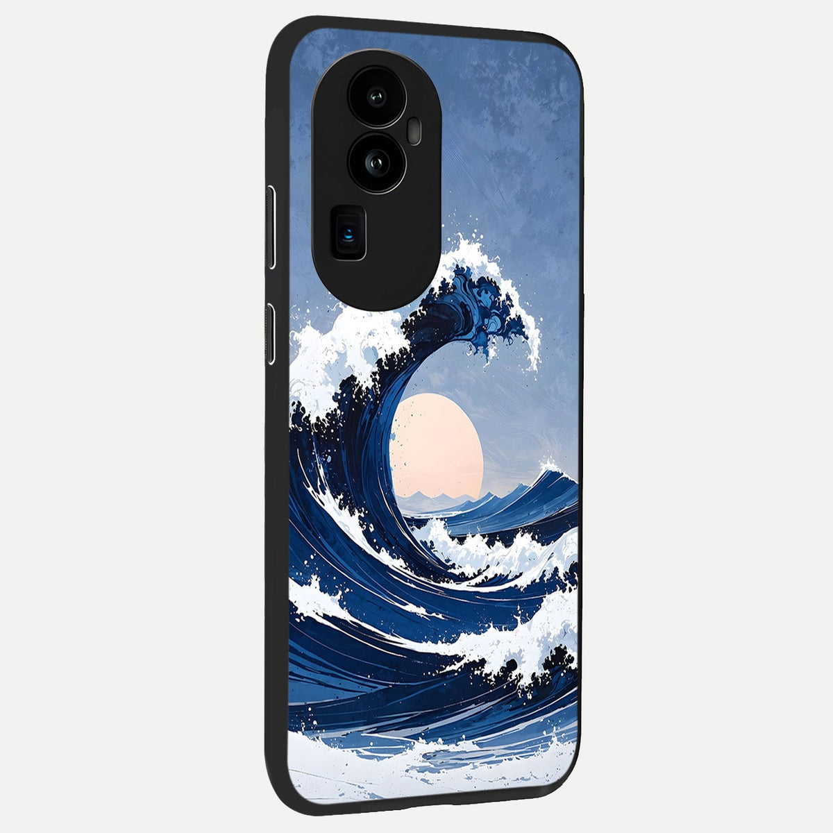  Rising Tide Power back cover For Oppo Reno 10 Pro Plus slim fit glass case with vibrant aesthetic design