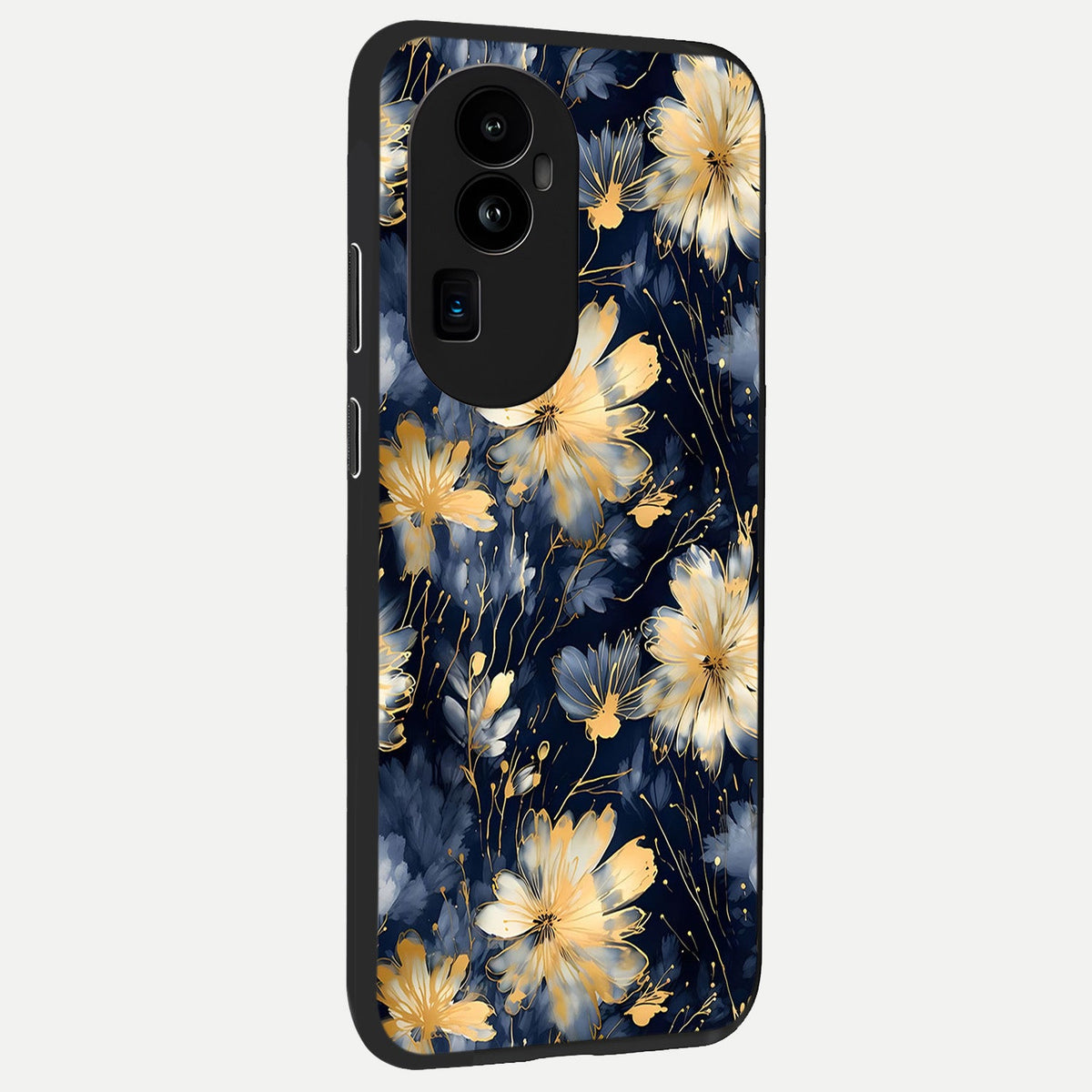  Royal Petal Dream back cover For Oppo Reno 10 Pro Plus slim fit glass case with vibrant aesthetic design