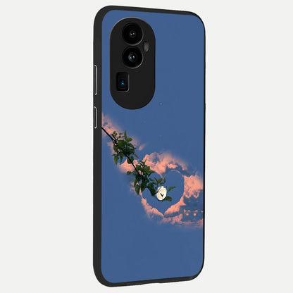  Sky Under Tree back cover For Oppo Reno 10 Pro Plus slim fit glass case with vibrant aesthetic design
