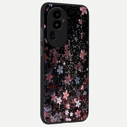  Starlit Flower Dreams back cover For Oppo Reno 10 Pro Plus slim fit glass case with vibrant aesthetic design