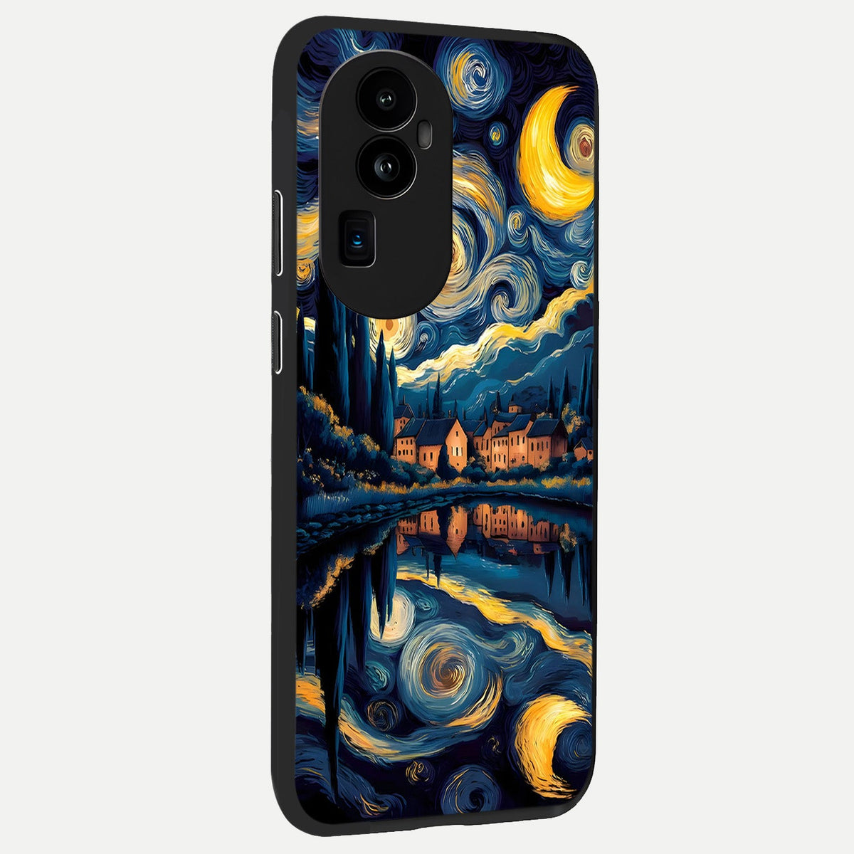  Starry Sky Serenity back cover For Oppo Reno 10 Pro Plus slim fit glass case with vibrant aesthetic design