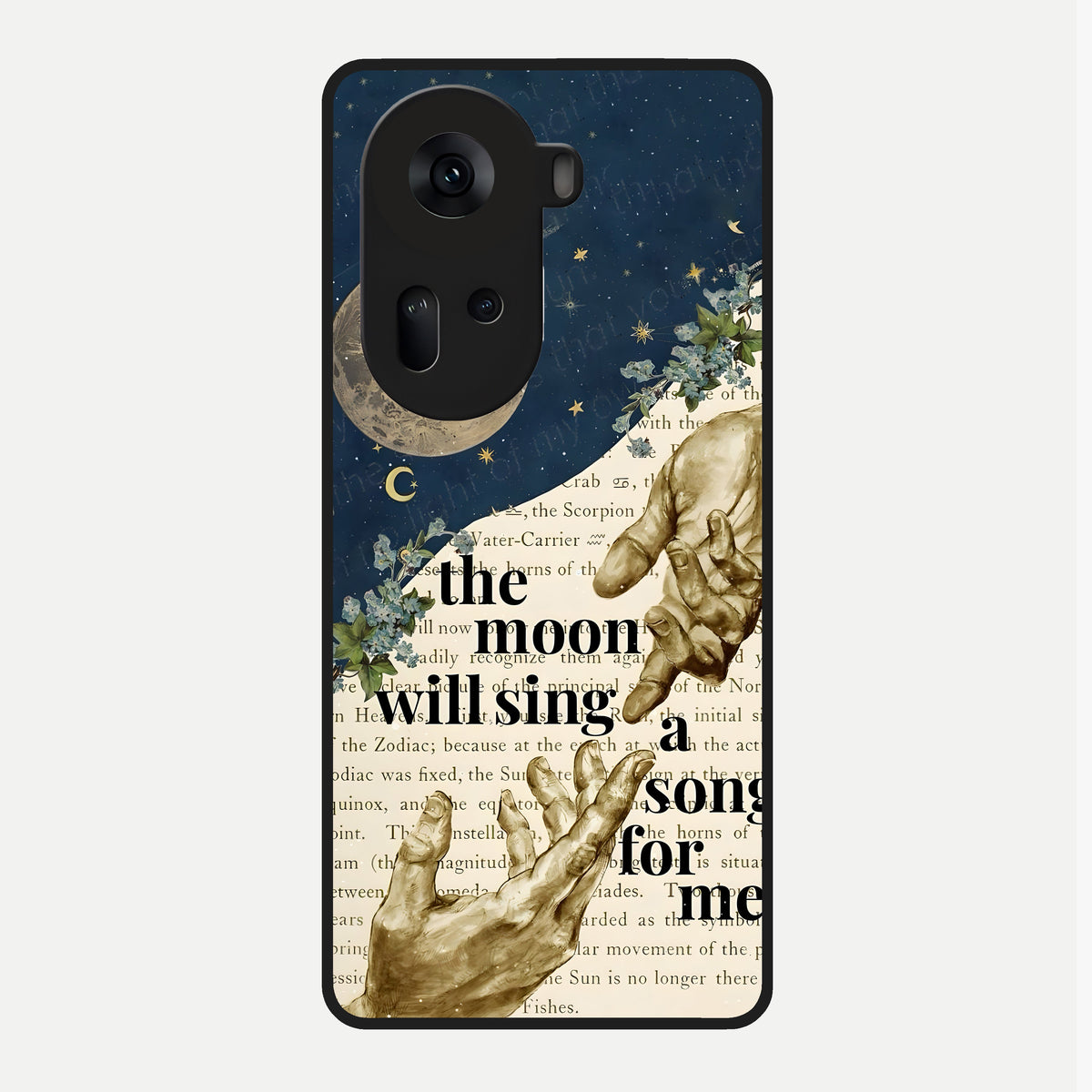  Aesthetic Divine Glass Case For Oppo Reno 11 5G back cover – full design glossy printed glass finish