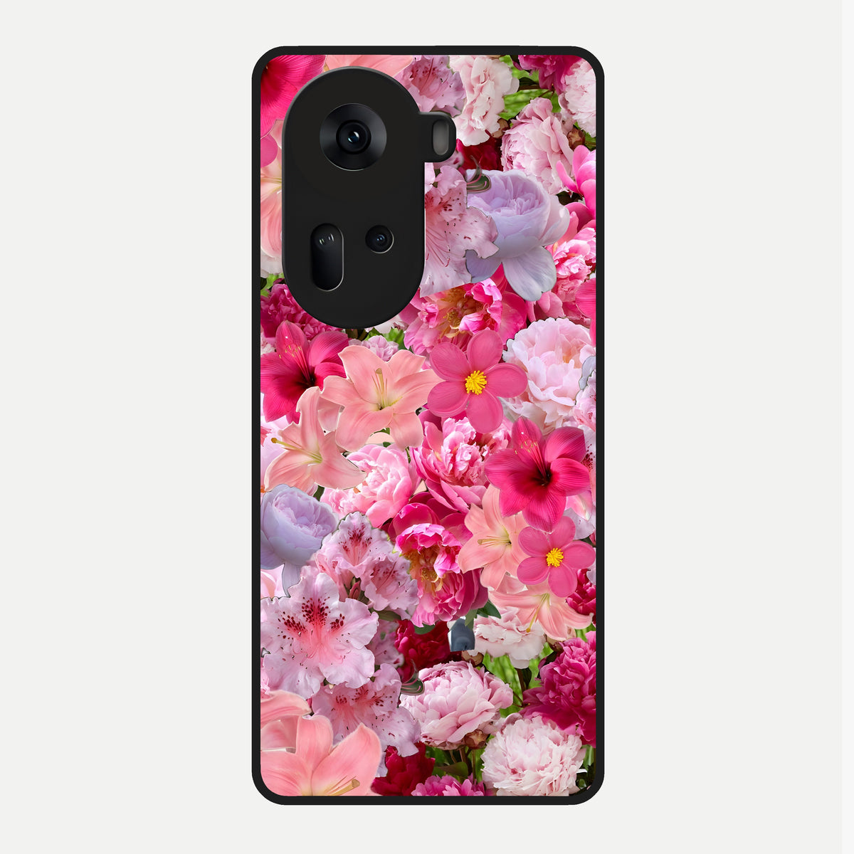  Bloom Crush Fantasy Glass Case For Oppo Reno 11 5G back cover – full design glossy printed glass finish