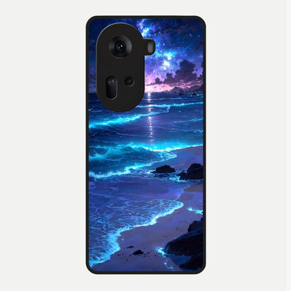  Classic Damn Look Glass Case For Oppo Reno 11 5G back cover – full design glossy printed glass finish