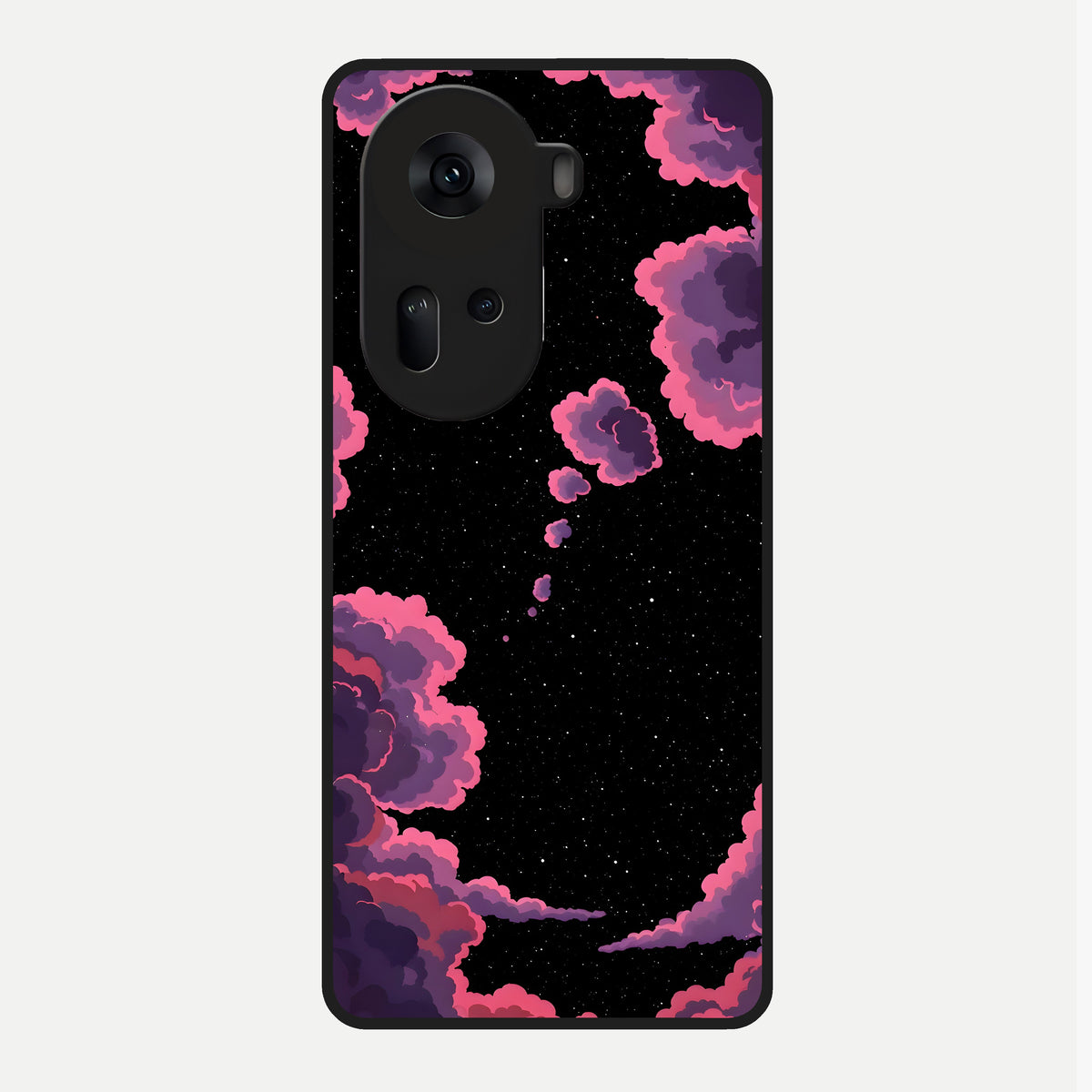  Cosmic Cloud Journey Glass Case For Oppo Reno 11 5G back cover – full design glossy printed glass finish