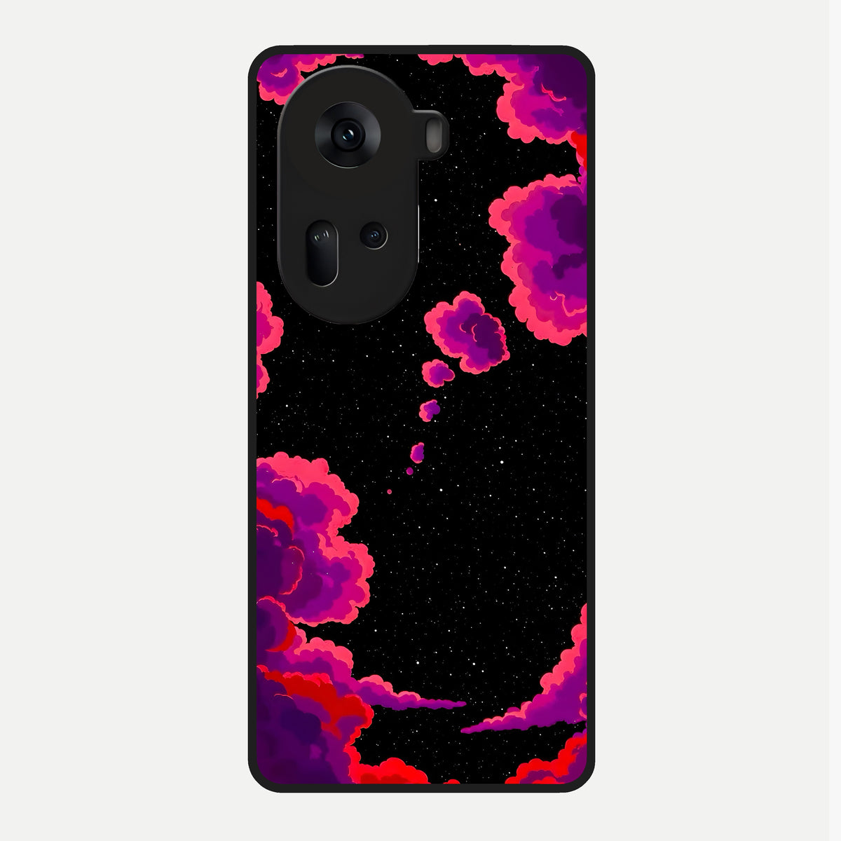  Galaxy Dream Frame Glass Case For Oppo Reno 11 5G back cover – full design glossy printed glass finish