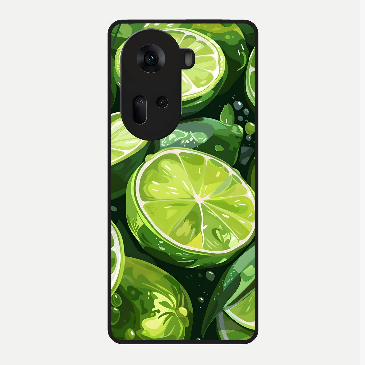  Green Kawasaki Glass Case For Oppo Reno 11 5G back cover – full design glossy printed glass finish