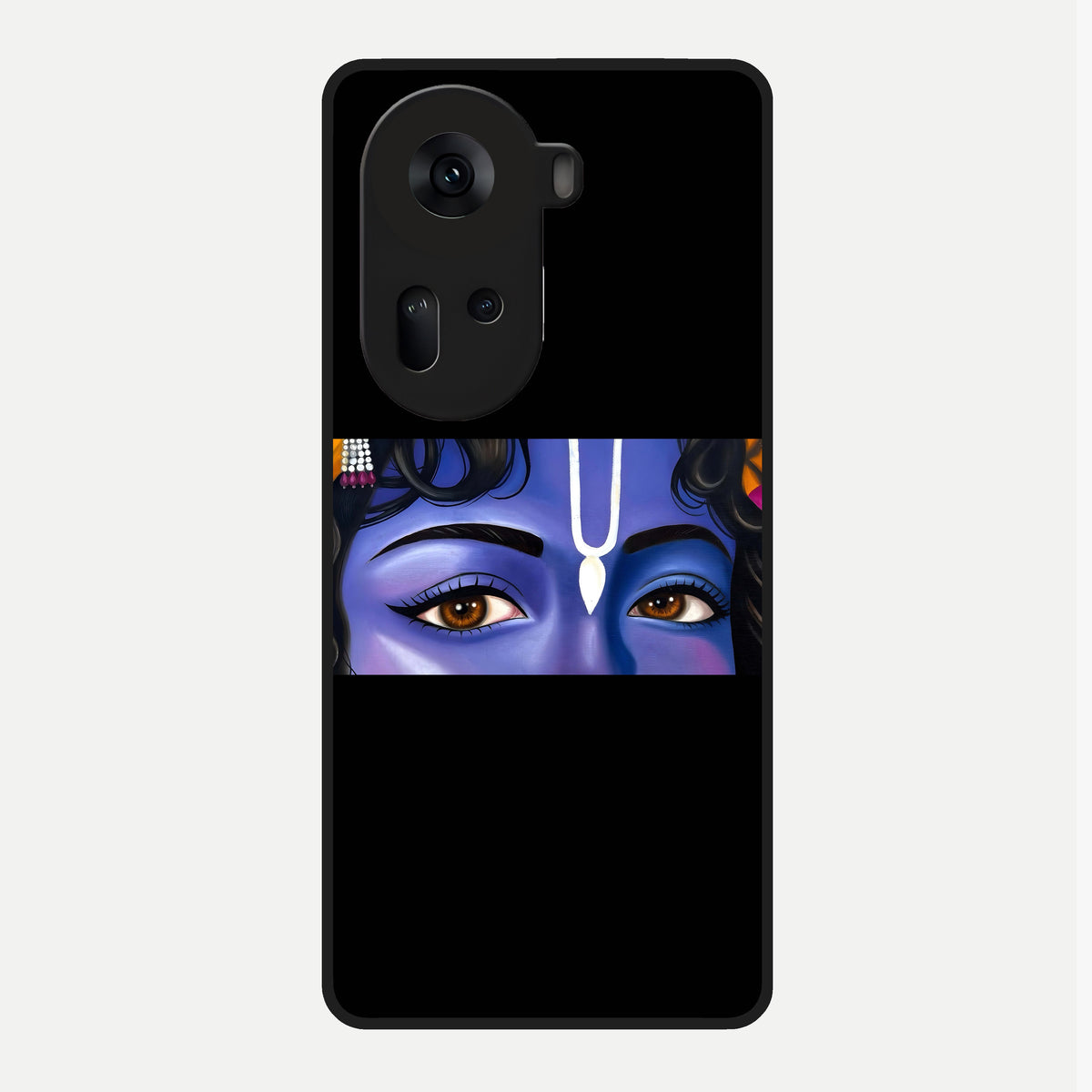  Krishna Eye Glass Case For Oppo Reno 11 5G back cover – full design glossy printed glass finish