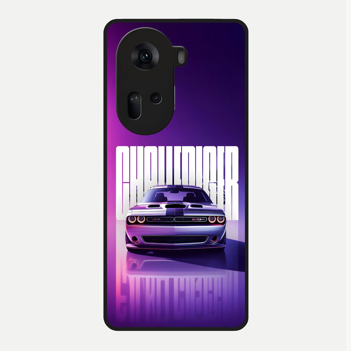  Midnight Muscle Ride Glass Case For Oppo Reno 11 5G back cover – full design glossy printed glass finish
