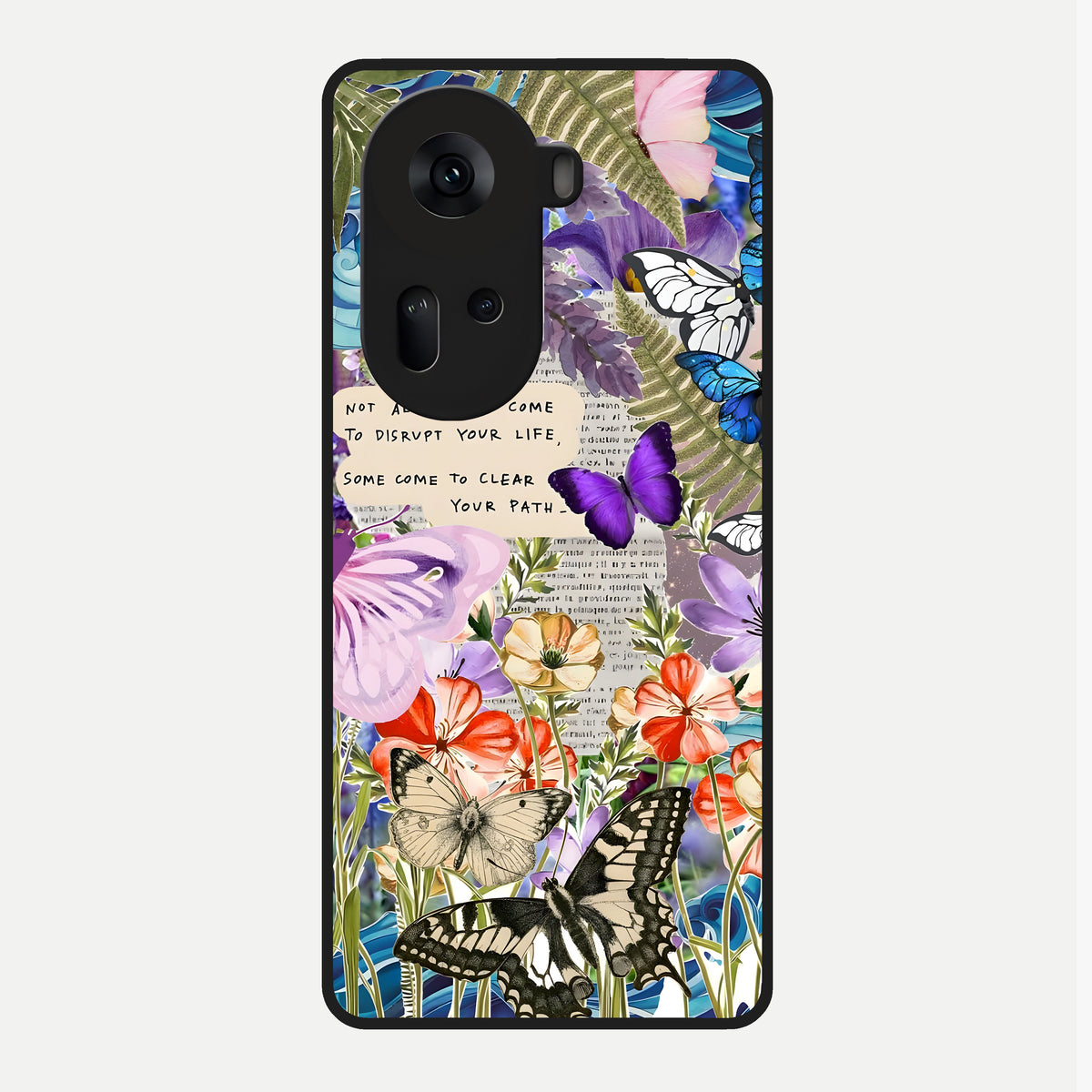  Storm Path Bloom Glass Case For Oppo Reno 11 5G back cover – full design glossy printed glass finish