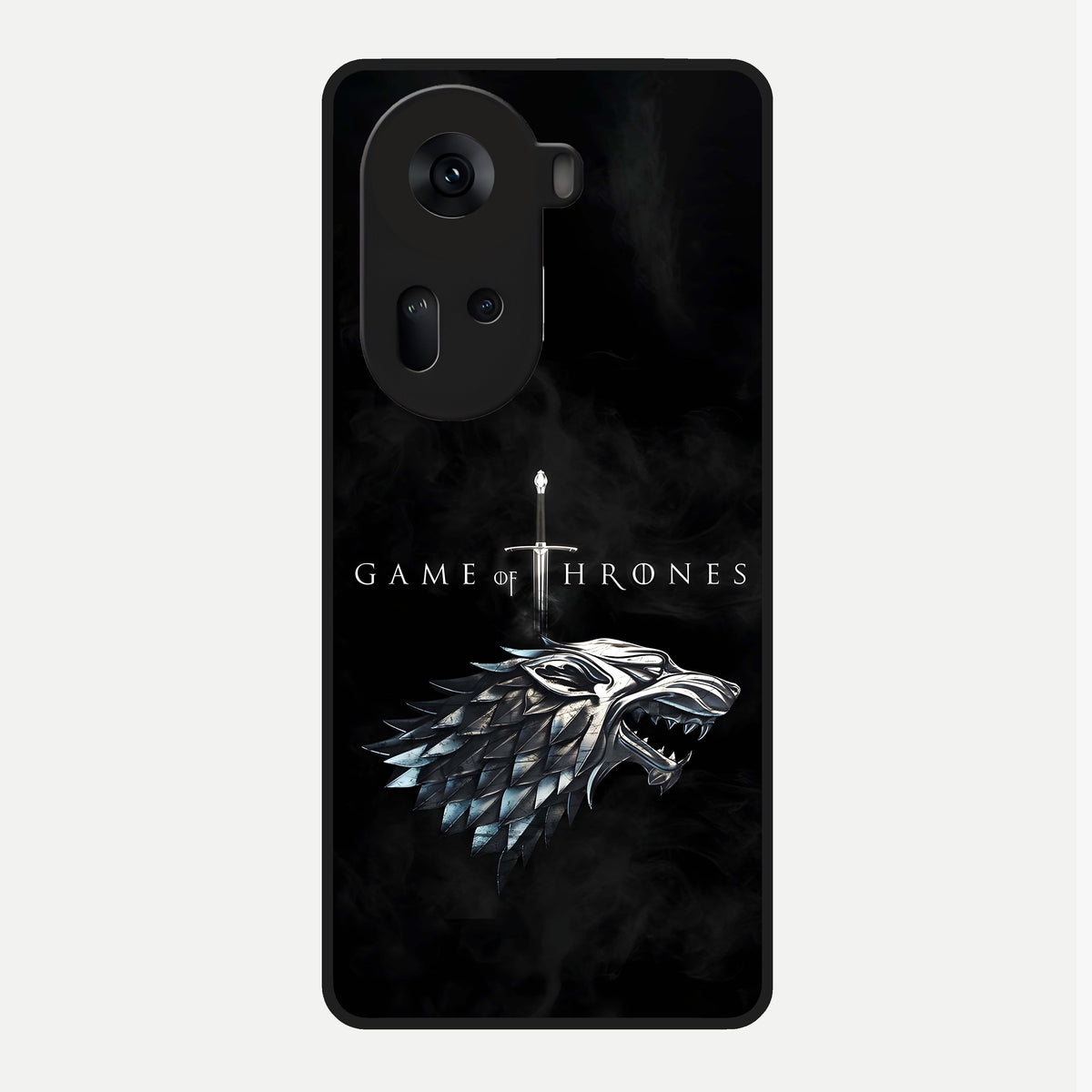  Throne Wolf Legacy Glass Case For Oppo Reno 11 5G back cover – full design glossy printed glass finish