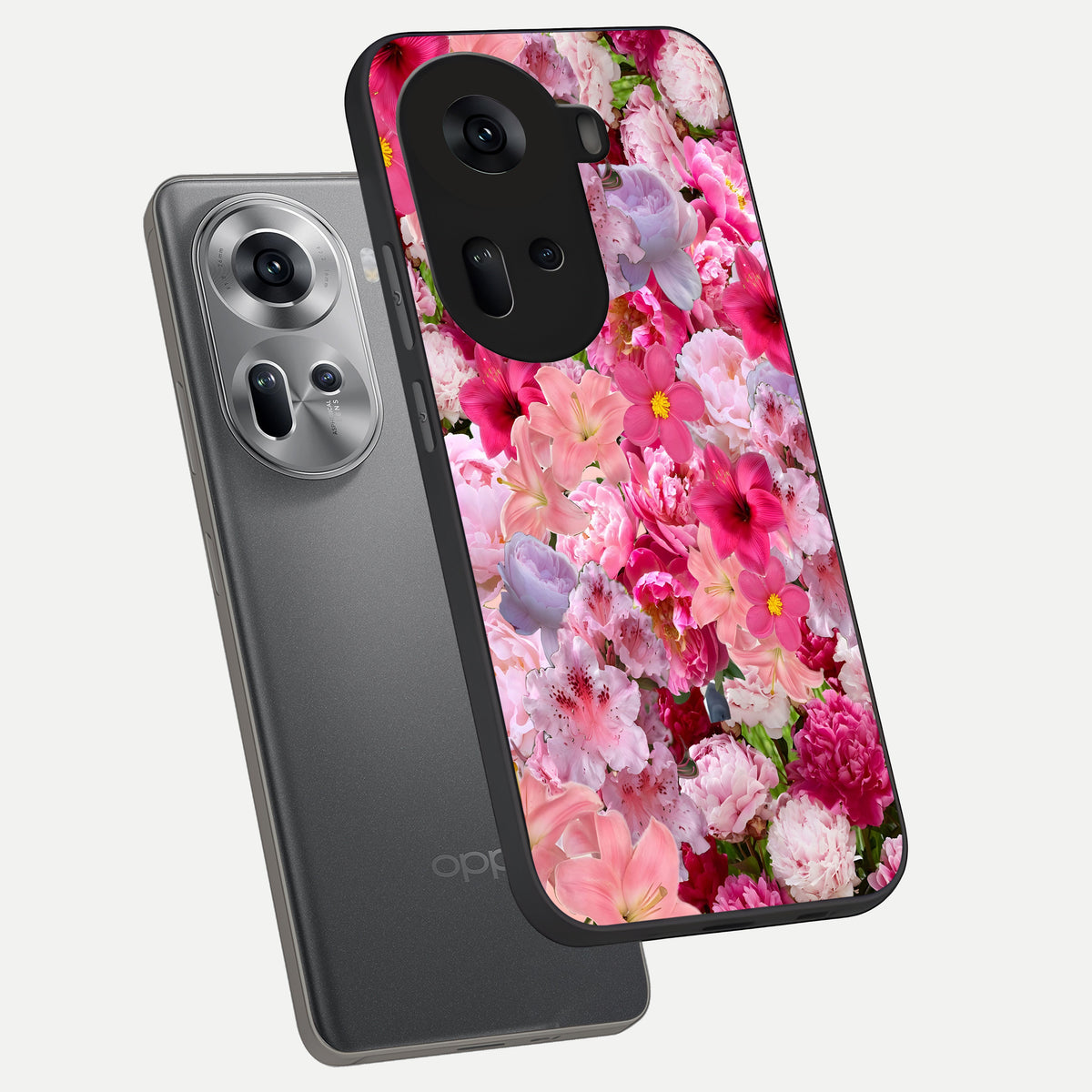  Bloom Crush Fantasy phone case For Oppo Reno 11 5G showing premium glass back cover with detailed artwork