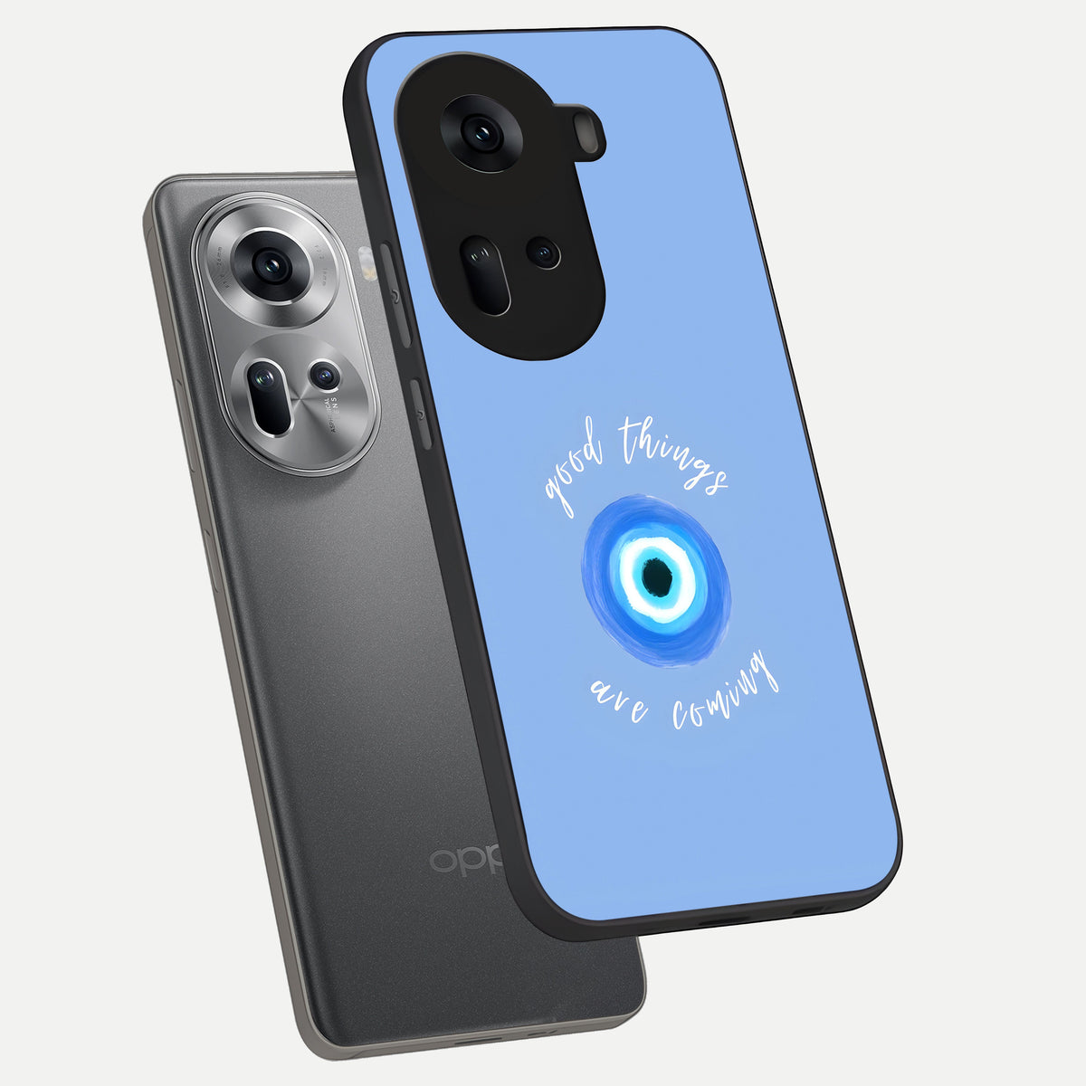  Bright Future Ahead phone case For Oppo Reno 11 5G showing premium glass back cover with detailed artwork