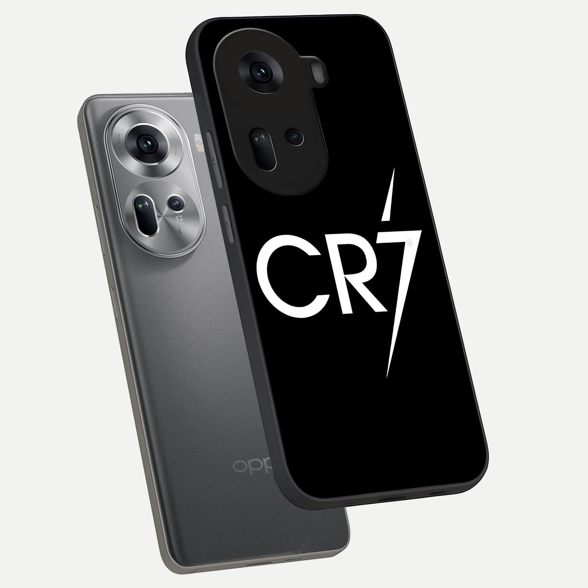  CR7 Elite Strike phone case For Oppo Reno 11 5G showing premium glass back cover with detailed artwork