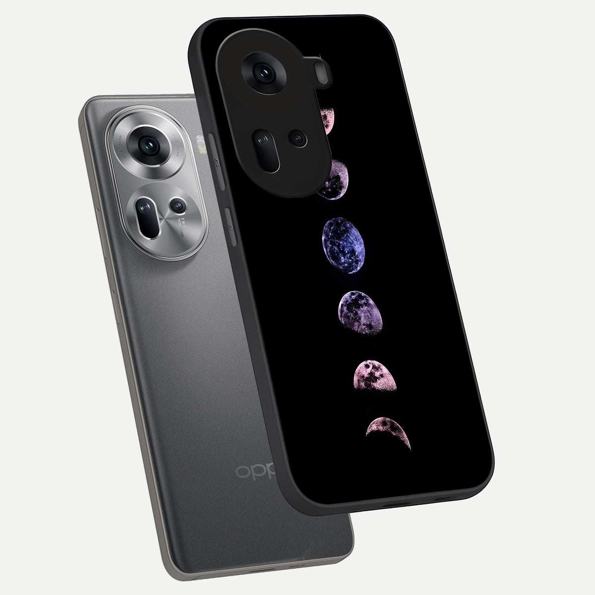  Crimson All Planets phone case For Oppo Reno 11 5G showing premium glass back cover with detailed artwork