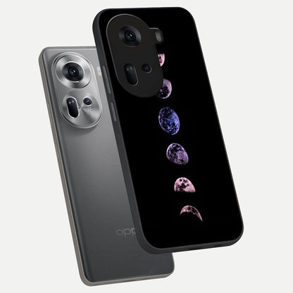  Crimson All Planets phone case For Oppo Reno 11 5G showing premium glass back cover with detailed artwork