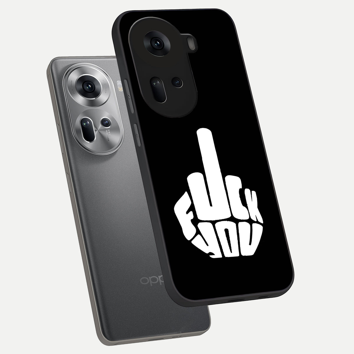  Rebel Mode On phone case For Oppo Reno 11 5G showing premium glass back cover with detailed artwork