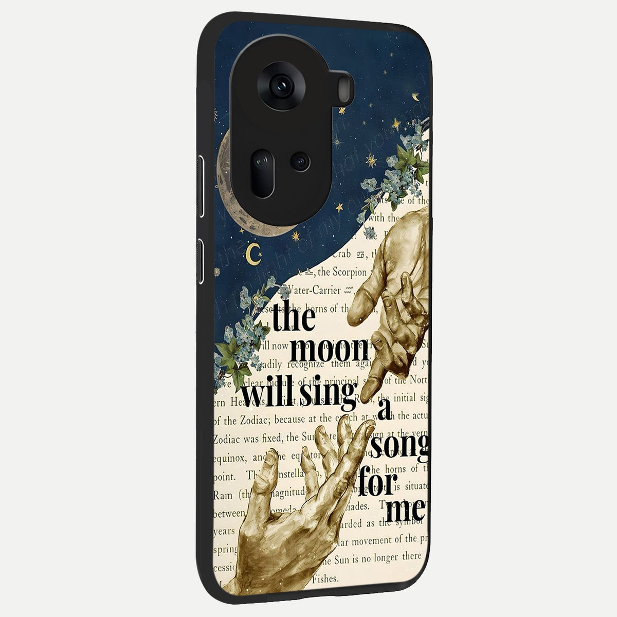  Aesthetic Divine back cover For Oppo Reno 11 5G slim fit glass case with vibrant aesthetic design