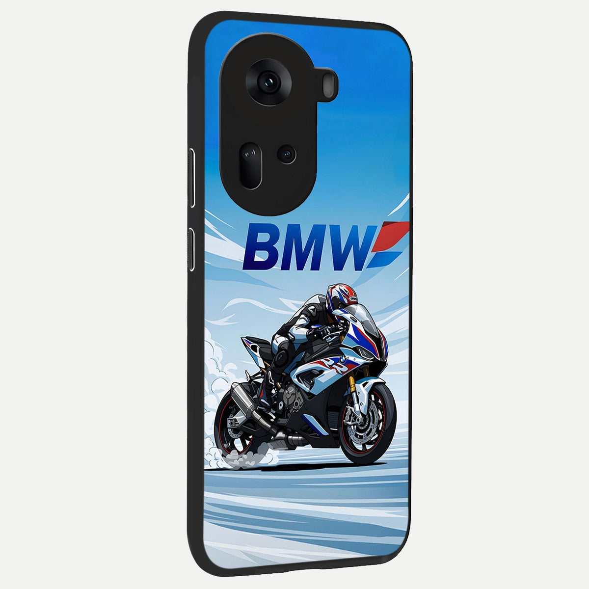  BMW Power Drift back cover For Oppo Reno 11 5G slim fit glass case with vibrant aesthetic design